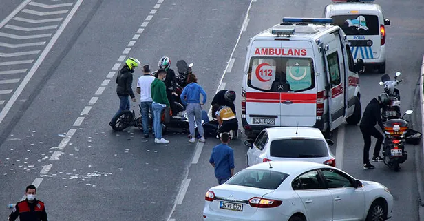 D-100'de kaza! Yanından bir an olsun ayrılmadı