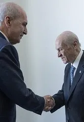 TBMM Başkanı Numan Kurtulmuş’tan MHP Lideri Devlet Bahçeli’ye anayasa ziyareti