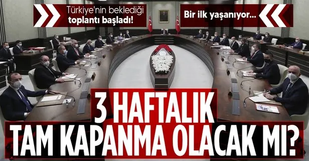 SON DAKİKA: Başkan Erdoğan’ın liderliğindeki Kabine toplantısı başladı! Ramazan Bayramı’nda tam kapanma olacak mı?