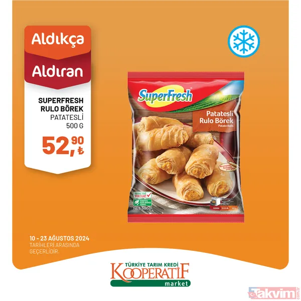 Tarım Kredi'de 59 üründe altın fiyatlar sıralandı! Hafta başı indirimi geldi: 13-23 Ağustos'ta yoğurt, peynir, tereyağı, balık, un... - 45