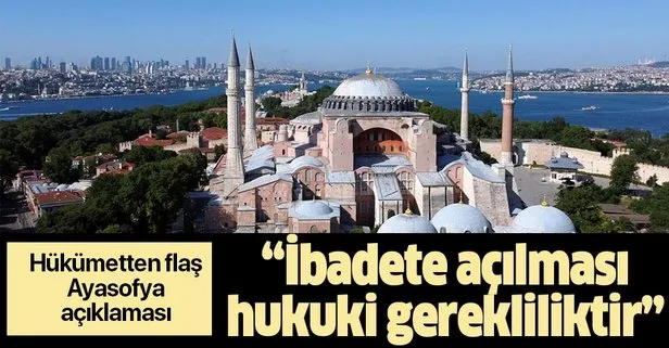 Bakan Gül'den flaş Ayasofya açıklaması