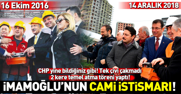 Ekrem İmamoğlu’nun cami istismarı