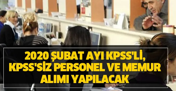 Hangi kamu kurumları KPSS'li ve KPSS'siz personel alımı yapacak?