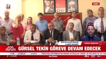 Gürsel Tekin göreve devam edecek