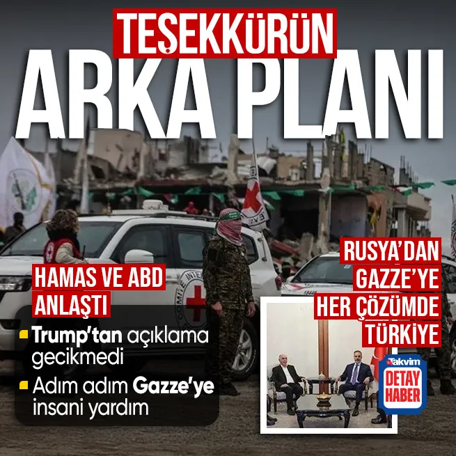 Hamas ve ABDden esir takası anlaşması! Türkiyeye edilen teşekkürün arka planı... Trumptan açıklama