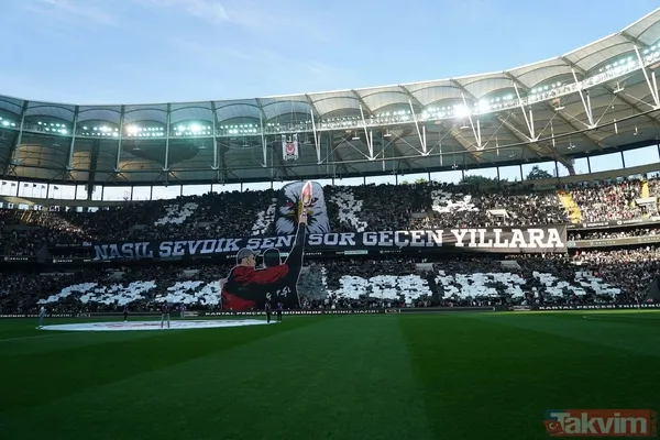 Beşiktaş - Fenerbahçe derbisinde görsel şölen: Kartal'ın kareografisi alkış topladı - 10