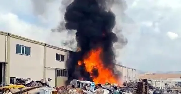 Ankara’da fabrika yangını! İtfaiye ekiplerinin 2 saatlik mücadelesi sonrası alevler söndürüldü