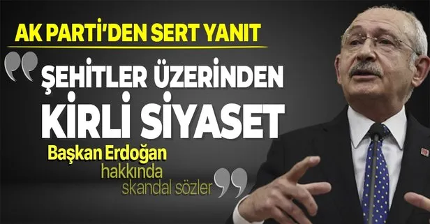 AK Parti Sözcüsü Ömer Çelik’ten 13 şehidimizin sorumlusu Erdoğan’dır diyen Kılıçdaroğlu’na sert tepki