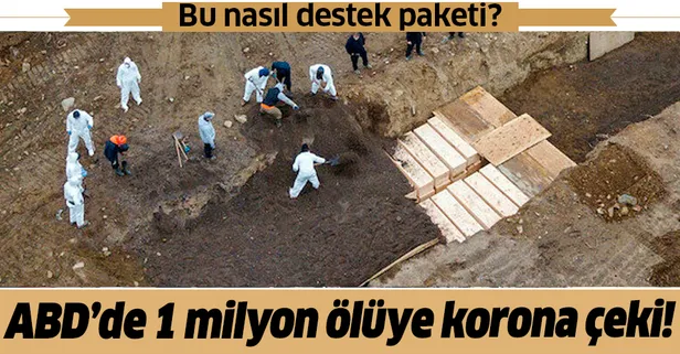 ABD'de 1 milyondan fazla ölüye Kovid-19 çeki!