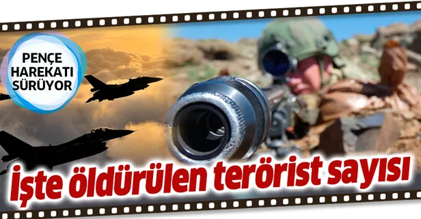 Son dakika haberi: Pençe operasyonunda etkisiz hale getirilen terörist sayısı 28 oldu