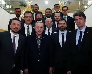 Cumhurbaşkanı Erdoğan’dan TBF’ye ziyaret
