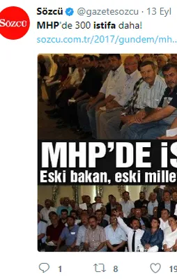 MHP'den zehir zemberek açıklama