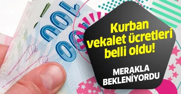 Son Dakika Kurban Vekalet Ucreti Belli Oldu Takvim