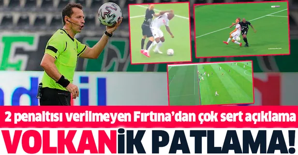 'Volkan'ik patlama! Denizlispor maçında iki penaltısı verilmeyen Trabzonspor'dan çok sert açıklama