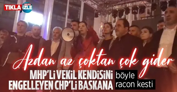 MHP’li Arzu Erdem kendisini engellemek isteyen CHP’li Esenyurt Belediye Başkanı Kemal Deniz Bozkurt’a raconu kesti: Azdan az çoktan çok gider