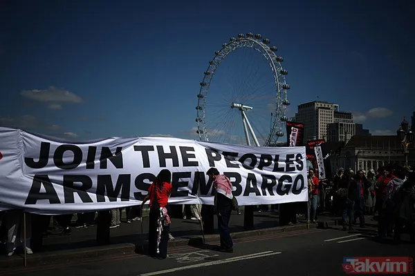 Londra'da Nekbe protestosu: Binlerce kişi sokaklarda - 10