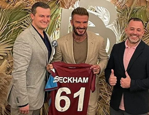 Beckham’a Trabzonspor sürprizi! Formayı aldı...