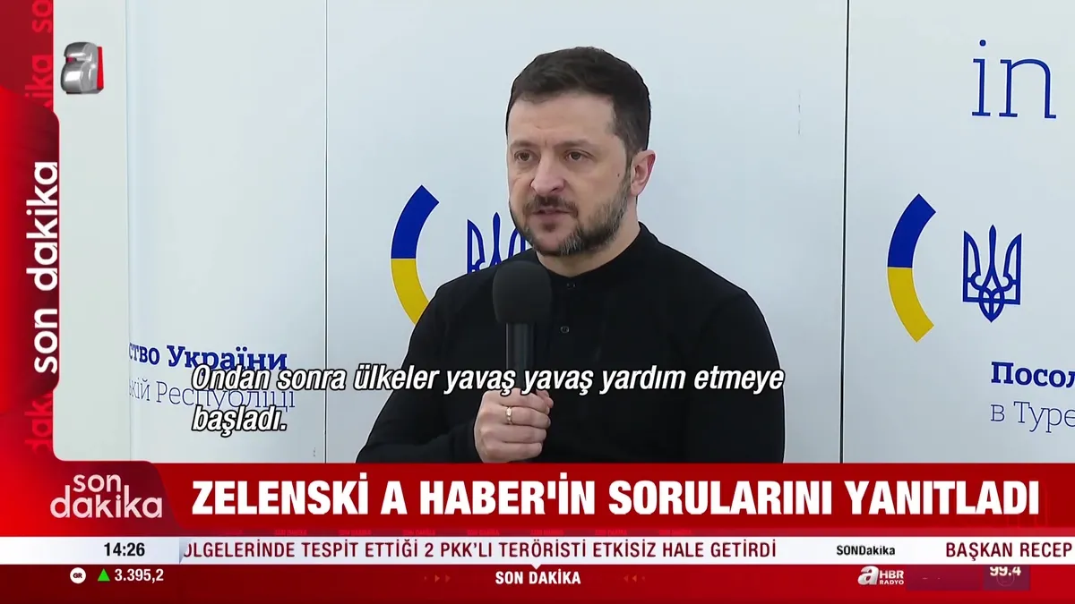 Zelenski A Haber’in sorularını yanıtladı