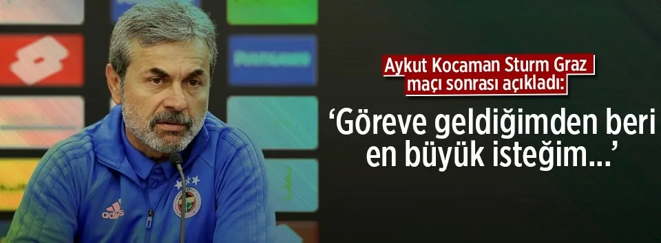 Aykut Kocaman: Uzun bir sürecin içindeyiz