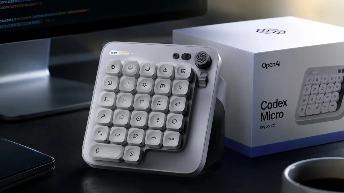 OpenAI markalı ilk donanım tanıtıldı: Yapay zeka destekli Codex Micro klavyenin tasarımı ve fiyatı belli oldu