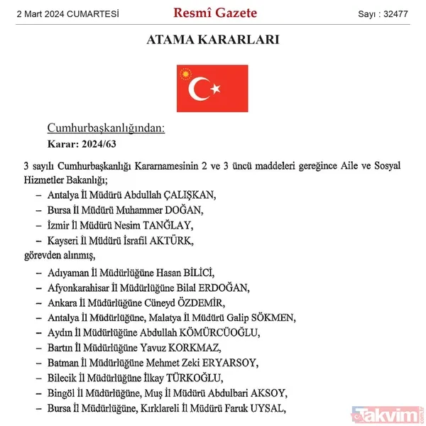 SON DAKİKA I Cumhurbaşkanlığı atama kararları Resmi Gazete'de yayımlandı! 4 ilin emniyet müdürü değişti - 2