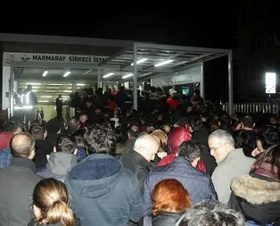 Marmaray’da aşırı yoğunluk