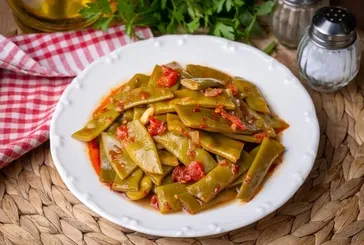 Kemiklere yeşil fasulye