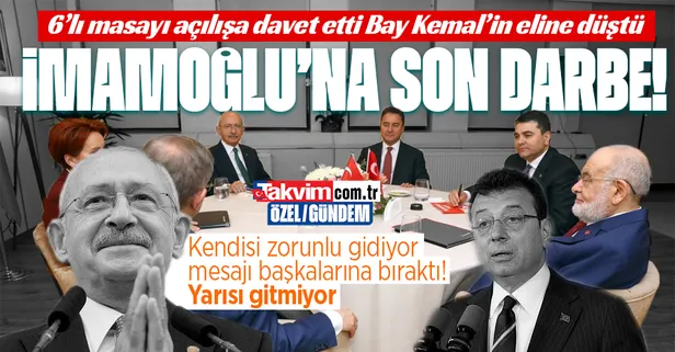 Kılıçdaroğlu'ndan Ekrem'e son darbe: CHP'li İBB Başkanı Ekrem İmamoğlu'nun açılış davetine 6'lı masadan 3 lider katılmıyor!