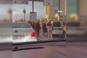 Esenyurt'ta E-5'te sopalı yol verme kavgası