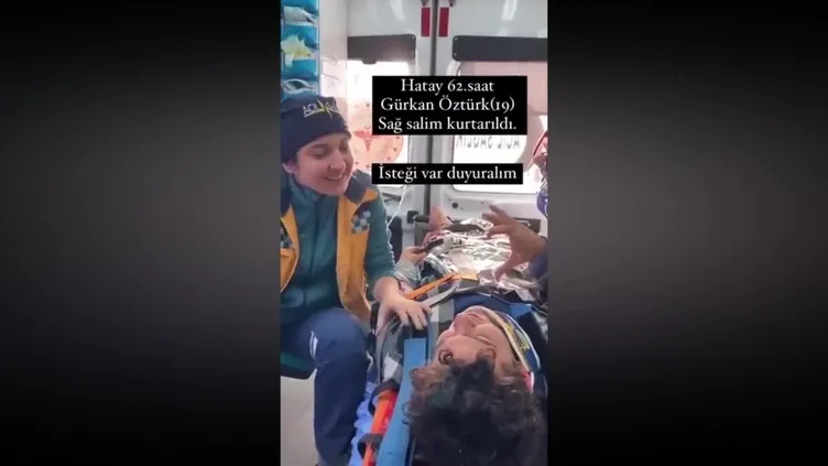 Hatay'da enkazdan kurtarılan genç ambulansta YKS kitaplarını sordu! ! Gürkan Öztürk'ün o anları kamerada