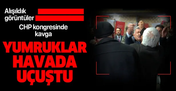 Elazığ'da CHP kongresinde kavga! Yumruklar havada uçuştu