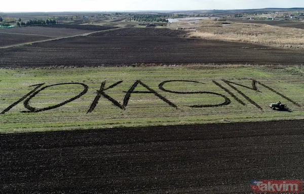 Helal sana Kerim amca! 83 yaşında traktörle tarlasına 10 Kasım yazdı - 3