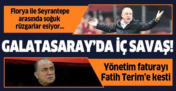 Galatasaray’da iç savaş! Yönetim kötü gidişin faturasını Fatih Terim’e kesti