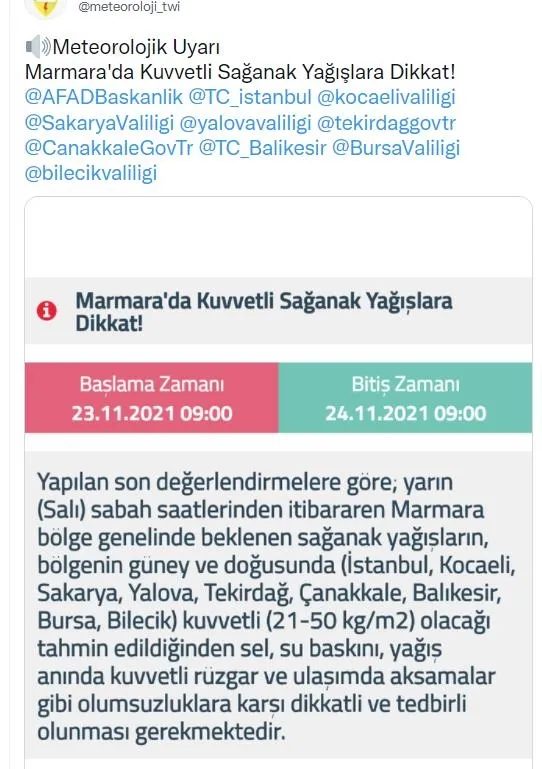 SON DAKİKA! Meteorolojiden İstanbul'a sarı kod uyarısı! İstanbul'a kuvvetli yağış geliyor-3