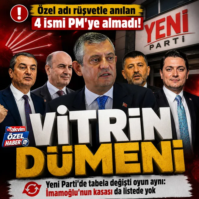 Yeni Partinin vitrin oyunu! Özgür Özel rüşvet iddialarıyla anılan 4 ismi PM dışında bıraktı