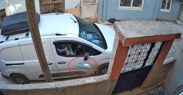Adana'da kargocudan ilginç teslimat: Paketi bahçeye fırlatıp gitti! O anlar kamerada