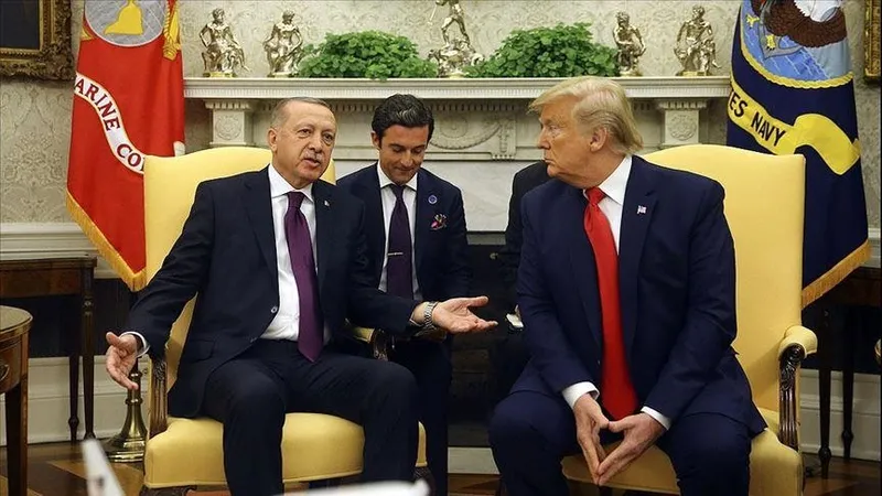 Donald Trump ve Başkan Recep Tayyip Erdoğan. (Takvim.com.tr foto arşiv)
