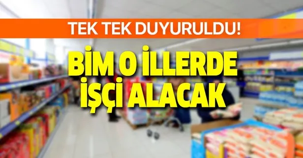 BİM 38 yeni ilanla 6 şehirde işçi alımı yapıyor! O kadrolara en az 2.825 lira maaşla...