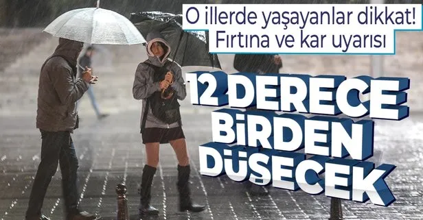 Meteorolojiden kuvvetli rüzgar ve kar uyarısı