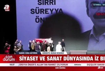 Sırrı Süreyya Önder’e veda!