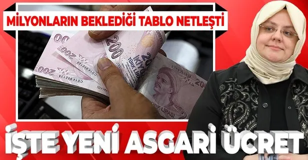 Asgari ücret zammı belli oldu! İşte milyonların beklediği rakam