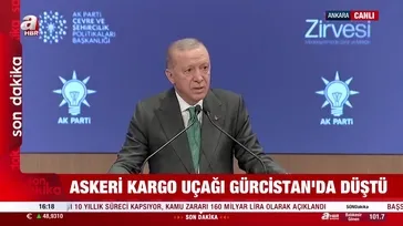Başkan Erdoğan: Uçağın enkazına ulaşılmaya çalışılıyor