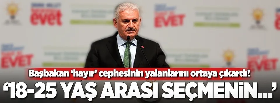 Başbakan'dan CHP ve HDP'ye taş!
