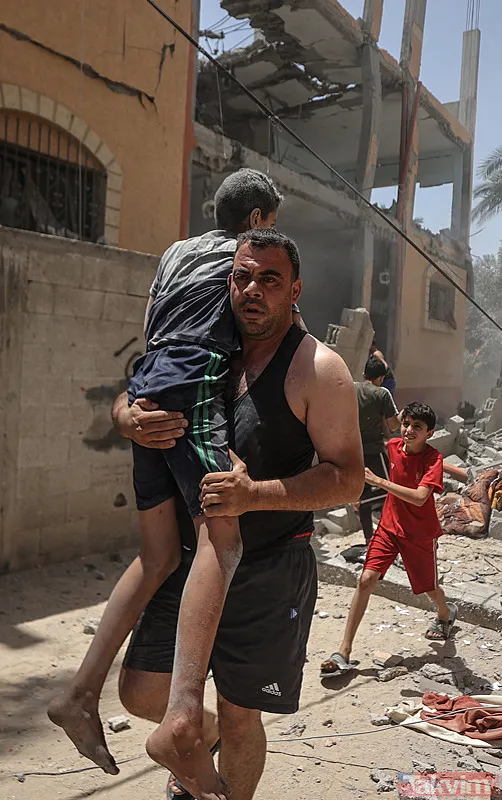 İsrail bir aileyi daha yok etti! Ateşkes kararına rağmen katliam: Deyr el Balah’ta enkazdan cesetler çıkarıldı - 3