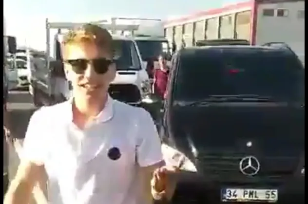 Çakarlı maganda Muhammed Enes Uysal görüntülerden sonra bakın ne yapmış