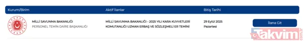 MSB uzman erbaş ve sözleşmeli er alımı personel temini başladı! Kimler başvuru yapabilir? - 7
