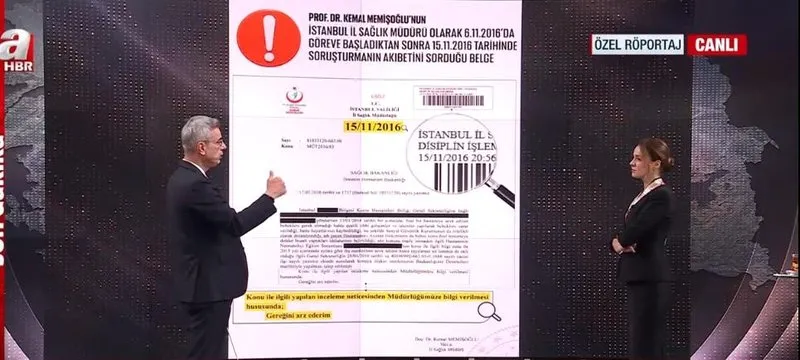 Sağlık Bakanı Prof. Dr. Kemal Memişoğlu A Haber ekranlarında önemli açıklamalarda bulundu (Takvim.com.tr / Ekran görüntüsü)