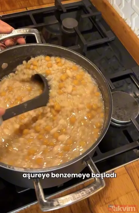 Nurgül Yeşilçay'dan ölçüleriyle aşure tarifi! Kolları sıvadı mutfağa girdi! 'Bol nohut az fasülye' dedi takipçilerine sundu - 6