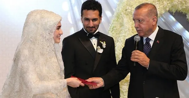 Başkan Erdoğan nikah şahidi oldu