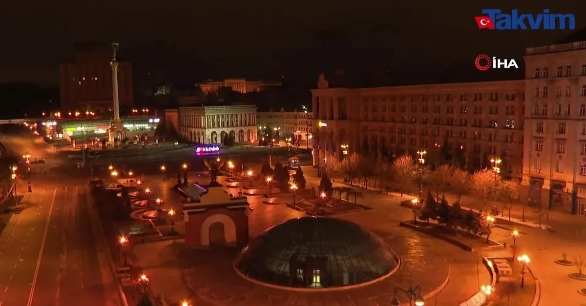 Başkent Kiev'de siren sesleri yankılandı